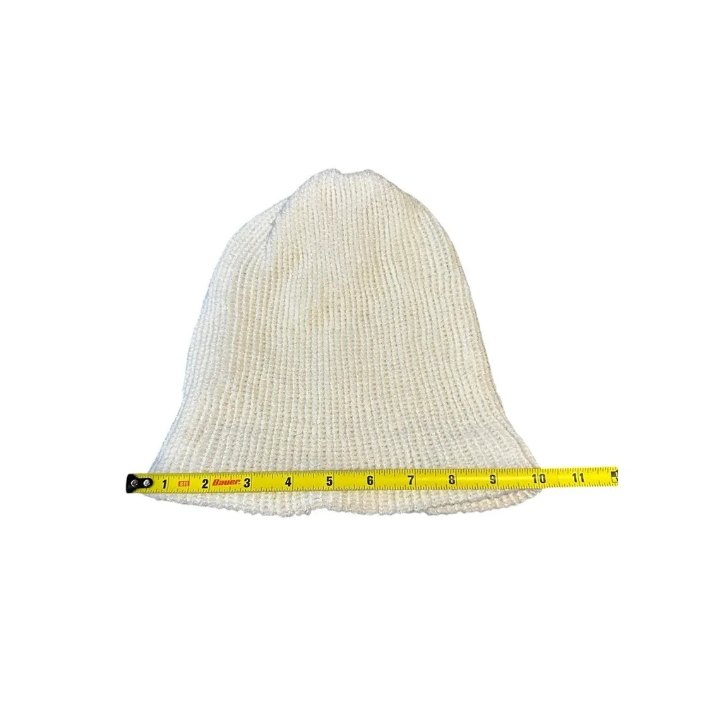 NEW knitted handmade beanie hat adult one size teen men women double layer thick